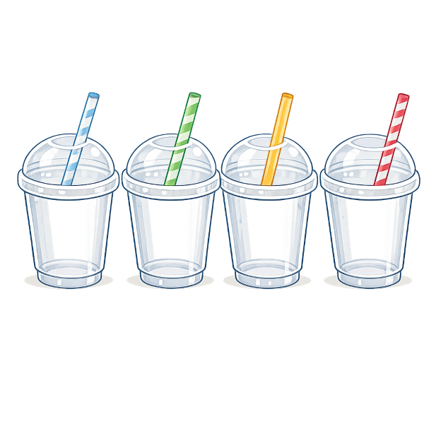 plastic cups